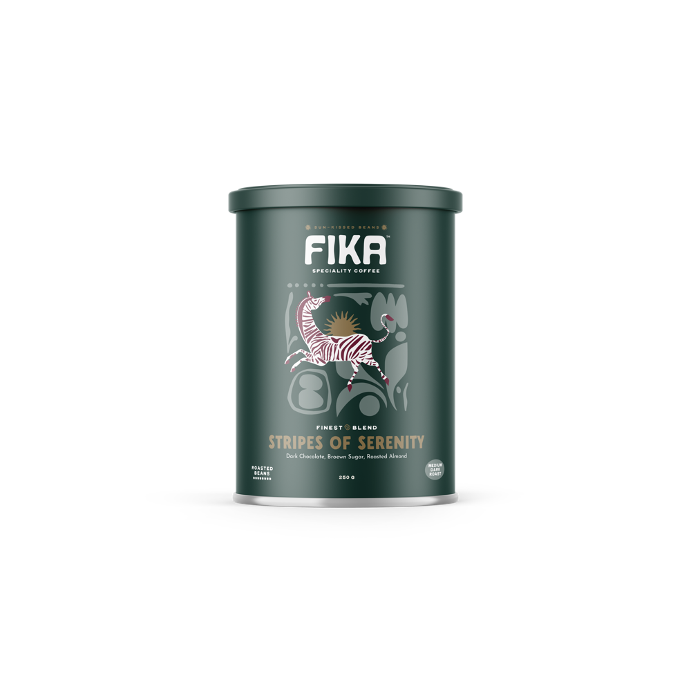 FIKA Stripes of Serenity - Ground Coffee Tin (250g)